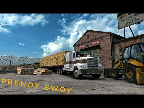 ATS V1.31- Prendy Bwoy FLD 120 SHIFTING with 60t of Wood through the hills - ATS MODS