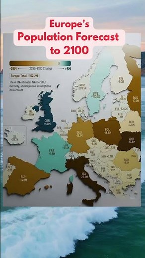 How Europe’s Population Will Change by 2100? #europe