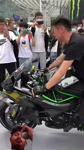ninja h2r Public reaction 👀😱💥. #ninja #bike #reaction #h2r #trending #shorts #explore #viral