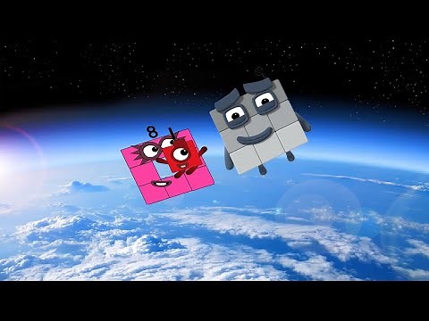 Numberblocks Square on The Moon