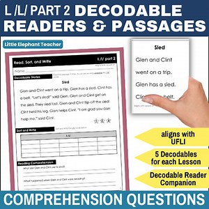 l Blends Decodable Reader Passages Science of Reading Comprehension UFLI SOR