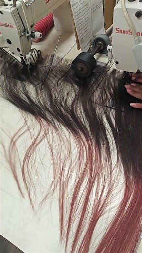 how to make a wig with sewing machine. #wigs #hair #sewing