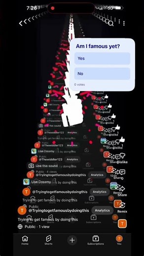 Trying to get famous by doing this