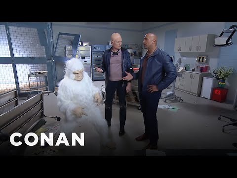 Conan Becomes Dwayne Johnson’s "Rampage" Stunt Double | CONAN on TBS