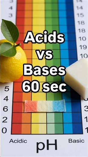Acids & Bases in 60 Seconds 🧪 | Class 6–8 Science | Exam Revision