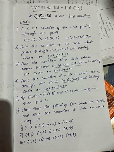 CIRCLES 2B Maths most imp questions TS 2026 #maths #circles #impquestion #longquestions #toppernotes
