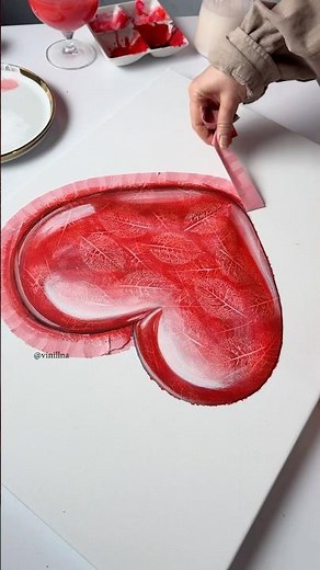 Heart painting ideas / Valentines gift / painting / love / Acrylic painting