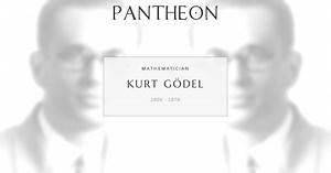 Kurt Gödel Biography | Pantheon