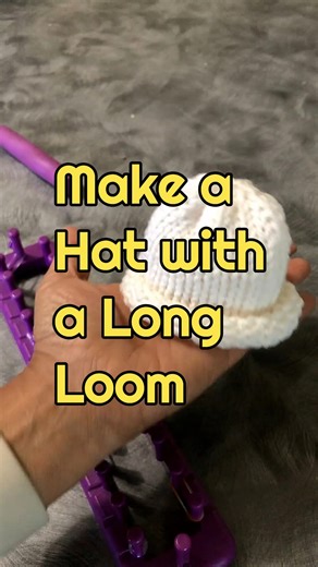 8.6K views · 90 reactions | #loomknit your hat with a long, rectangular or oval loom. Beginner Easy. Watch the full video on YouTube | Loom a Hat | Facebook