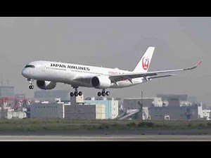 日航・国内初導入の「Ａ３５０」羽田到着