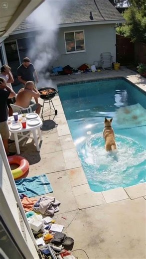 Is This Real?! A Dog Running Across Water 😱 #dog #viralvideo #fyp #fypシ #miracle