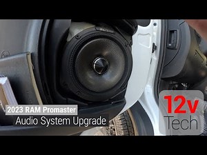 Transforming Sound: Alpine Status Series Upgrade in a 2023 RAM ProMaster