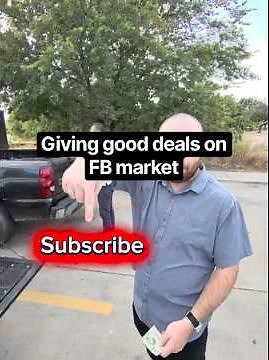 Giving out great deals on Facebook marketplace
