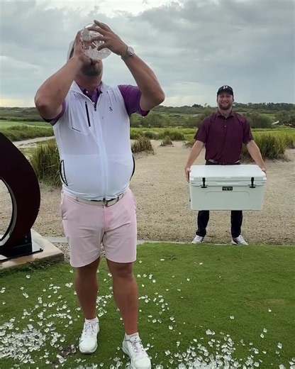 Crowning our Golf Digest Open National Championship winners appropriately. 😂🏆 | Golf Digest