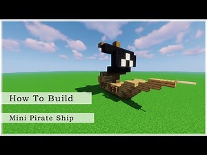 How to Build a Miniature Pirate Ship (Minecraft Tutorial)