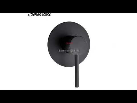 Latest Products You Must Know! Smesiteli Shower Valve Matte Black Round Solid Brass Bathroom Showe