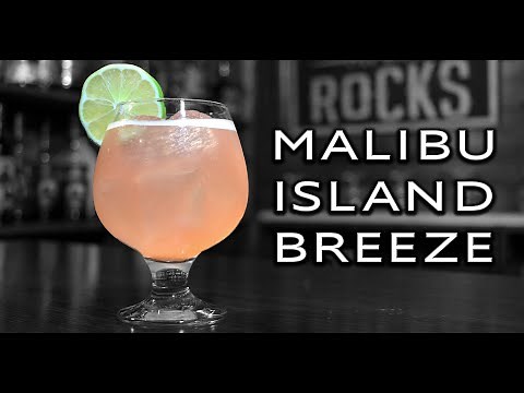 Malibu Island Breeze | Malibu Rum Recipes | Booze On The Rocks