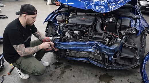 How bad is this crash damaged VW MK8 Golf R?