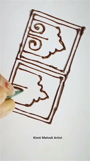 Border mehndi design 🌿 simple bridal mehndi design #border #mehndi