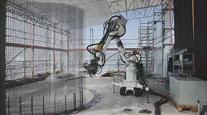 Robots build digitally fabricated house