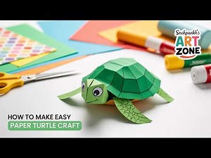 How to Make Easy Paper Turtle Craft | Simple DIY Turtle Craft for Kids
