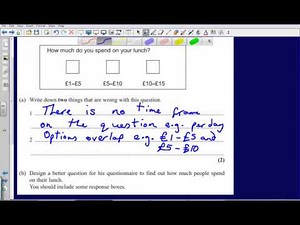 Questionnaires (Edexcel GCSE Maths)