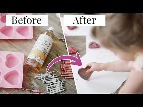 Heart Shaped Crayons- How to Make Melted Crayon Hearts
