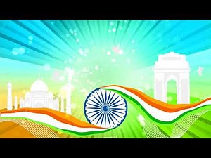 Republic day background video animated - full HD 26 January motion background loop 2020