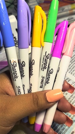 probando los resaltadores s note de sharpie para journaling bible #sharpie #marcadores #plumones