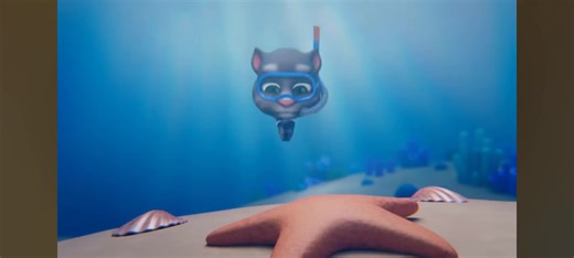 准备好和汤姆一起寻找丢失的宝藏了吗？！🐳💦🌊 #douyin #talkingtom #cutebaby