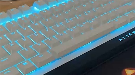 外星人（Alienware）610M 510K 键鼠套装（无线游戏鼠标 有线机械键盘 ）RGB高端电竞外设 送男友黑色