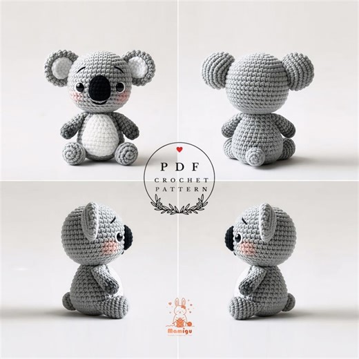 Crochet Koala Amigurumi Pattern, Animal Doll (PDF Pattern) - Etsy Canada