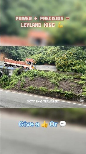 Ashok Leyland Truck Conquers Ghat Road Like a Boss! 🔥🚛 #shorts