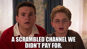 a scrambled channel we didn't pay for.