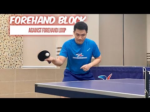 How to make Forehand Block against Forehand Loop increase spin