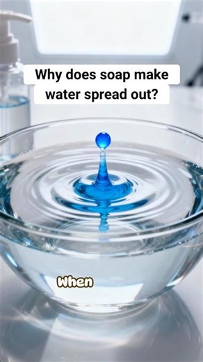 Why Does Soap Make Water Spread Out? (Surface Tension Drop) | RapidSmartFacts