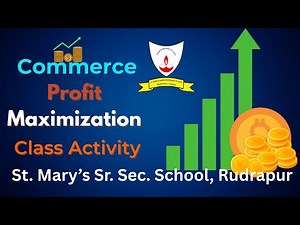 Profit Maximization Activity 📈 | Class 11 Commerce | Pictorial Chart Presentation