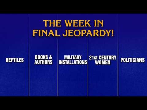 A Week in Final Jeopardy!: 3/9 - 3/13 | JEOPARDY!