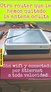 46K views · 441 reactions | Otro router de Movistar, el cual le hemos quitado las antenas 5G y de 2,45 GHz., sin wifi conectado a Internet por cable Ethernet y a toda velocidad y lo mejor sin radiaciones. #sin wifi #router #movistar #joancarleslopez #contaminacionelectromagnetica #stopcontaminacionelectromagnetica #geobiologia #electrosmog #electrosensibilidad #radiacioneswifi | Joan Carles López Sancho | Facebook