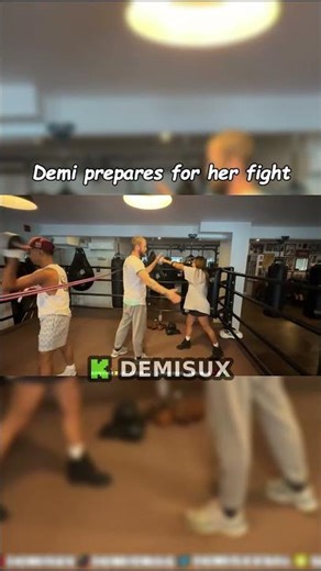 Demi prepares for her fight #demisux #kick #fyp #boxing