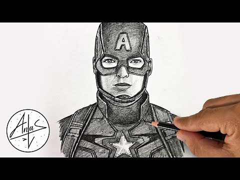 How To Draw Captain America | Sketch Drawing Tutorial For Beginners