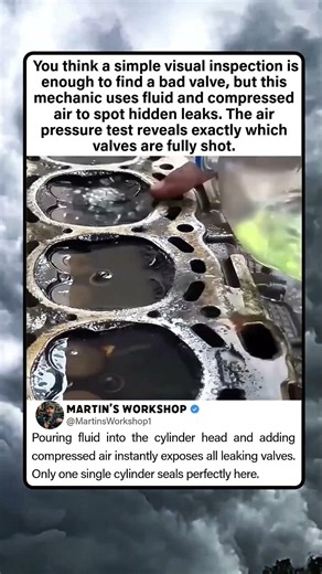 The Genius Way Mechanics Find Leaking Engine Valves! 🫧🔧