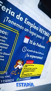 144K views · 6.3K reactions | ¿Amigos están buscando trabajo? mis amigos de GRUPO REYMA nos invitan el día de mañana a su feria del empleo con una gran cantidad de vacantes, a partir de las 8:30am ; Av. Parque Industrial Monterrey 302, Monterrey, 66603 Cd Apodaca, N.L. Nos vemos mañana!! | Cesar EAA | Facebook