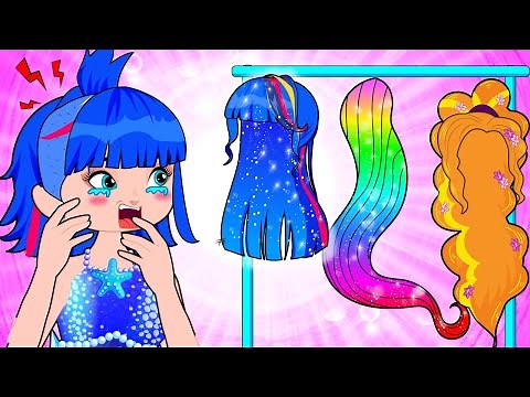 Beautiful Long hair! Don't Choose Wrong! Funny Situations | Poor Princess Life Animation
