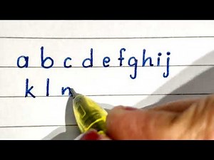 how to write small print letters