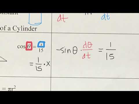 Intro to Calculus Related Rates problems