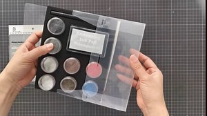 Alinacutle Embossing Powder Kits,Including 8 Jars Glitter Embossing Powder & 1PC Transparent Ink Pad & 1PC Ink Pen & 3 Metal Die Cut (Hugs, Hello,Tags) & 1PC Clear Stamps