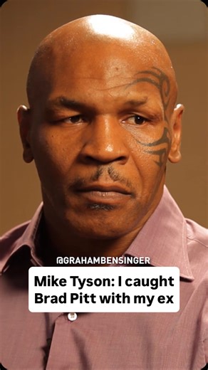 2.7K views · 1.8K reactions | During his divorce from Robin Givens, Mike Tyson says he would routinely visit her house before heading to his lawyer’s office. One day, he showed up to find someone had arrived before him—Brad Pitt. Tyson explains what happened next, and why he insists he was never angry. #MikeTyson #BradPitt #divorce | Graham Bensinger | Facebook