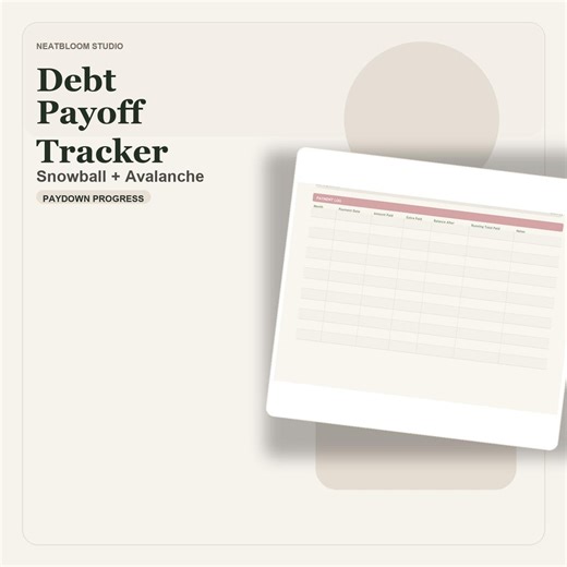 Debt Payoff Tracker Printable | Snowball & Avalanche Worksheet | Debt Payment Log PDF - Etsy UK