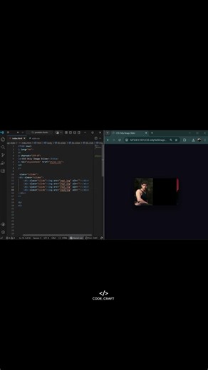 CSS-Only Image Slider 🎞️ | No JavaScript #youtubeshorts #subscribe #like #share #comment